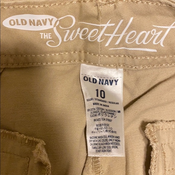 Old Navy sweetheart khaki pants size 10 - Picture 7 of 7